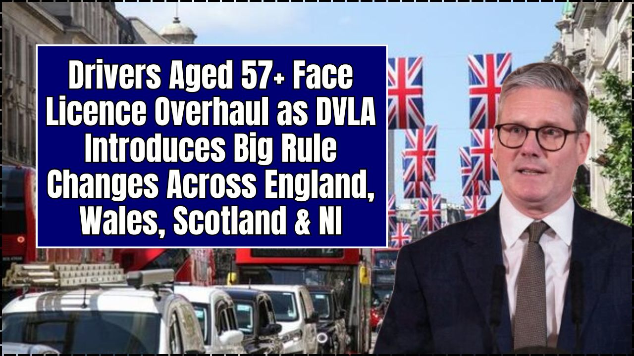 Drivers Aged 57+ Face Licence Overhaul as DVLA Introduces Big Rule Changes Across England, Wales, Scotland & NI