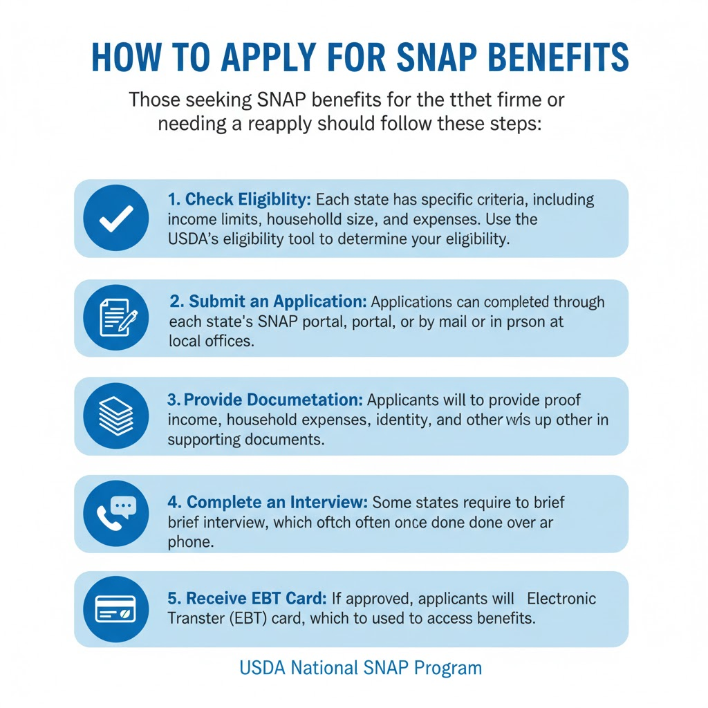 October 2025 SNAP Payments: How to Get Your $1,756 on the New Dates 4 How to Apply for SNAP Benefits