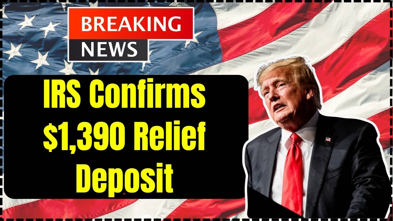 IRS Confirms $1,390 Relief Deposit in October 2025