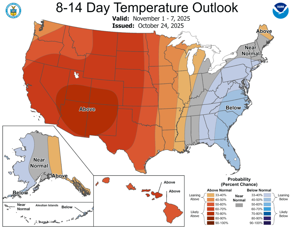 How Much Snow Will New York Get This Winter? Here's the Latest NOAA 2025-26 Forecast 2 NOAA 2025–26 U.S. temperature and precipitation anomaly maps
