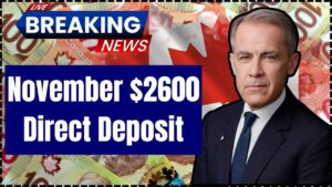 November $2600 Direct Deposit by CRA