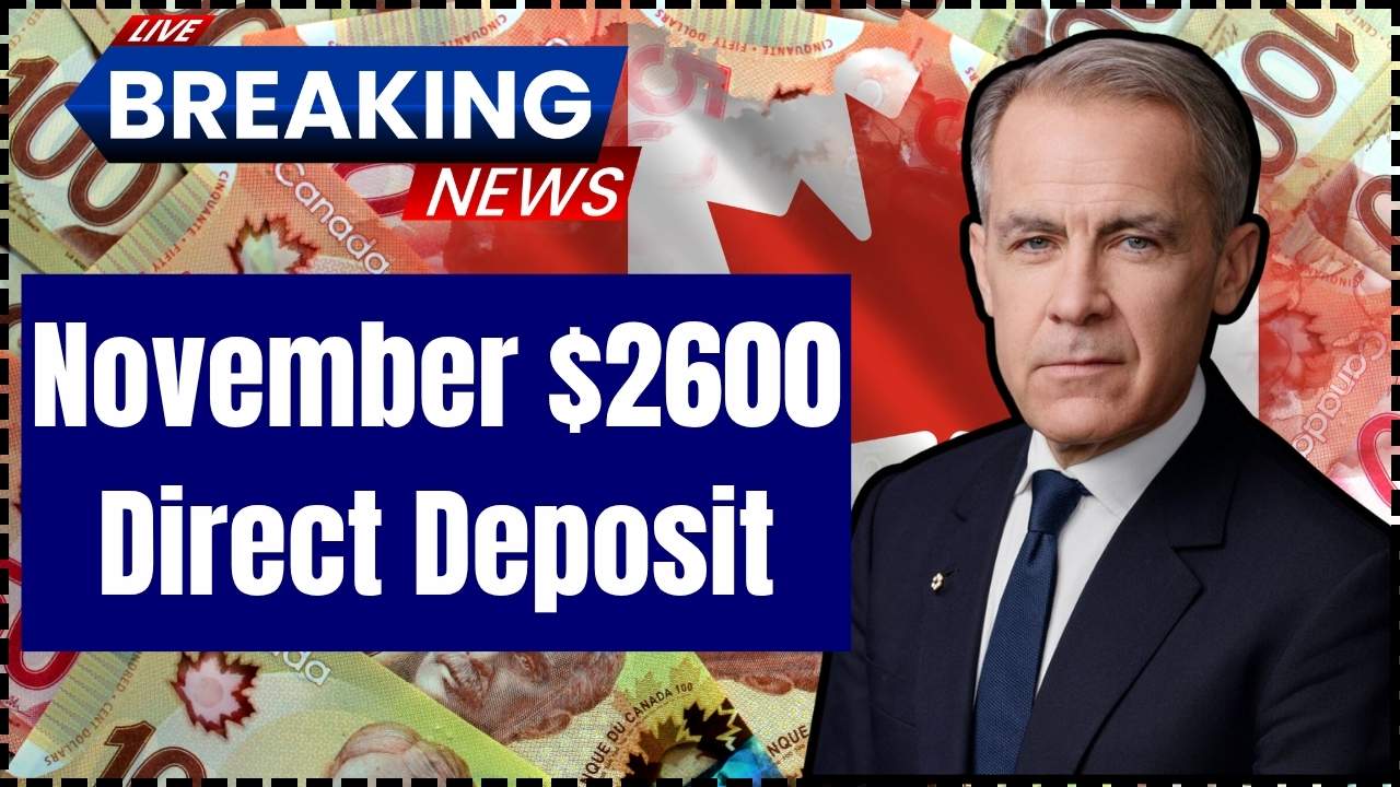 November $2600 Direct Deposit by CRA