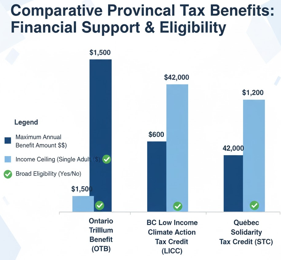 CRA Confirms 2025 OTB Payment Date: Find Out Who Gets Paid on October 10 & How Much! 3 Ontario Trillium Benefit with similar provincial programs