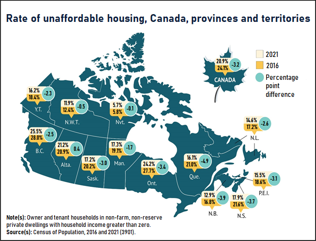 Unaffordable Housing Map